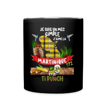 Martinique Ti Punch Apéro Colibri - Tasse einfarbig - Schwarz - Vorne