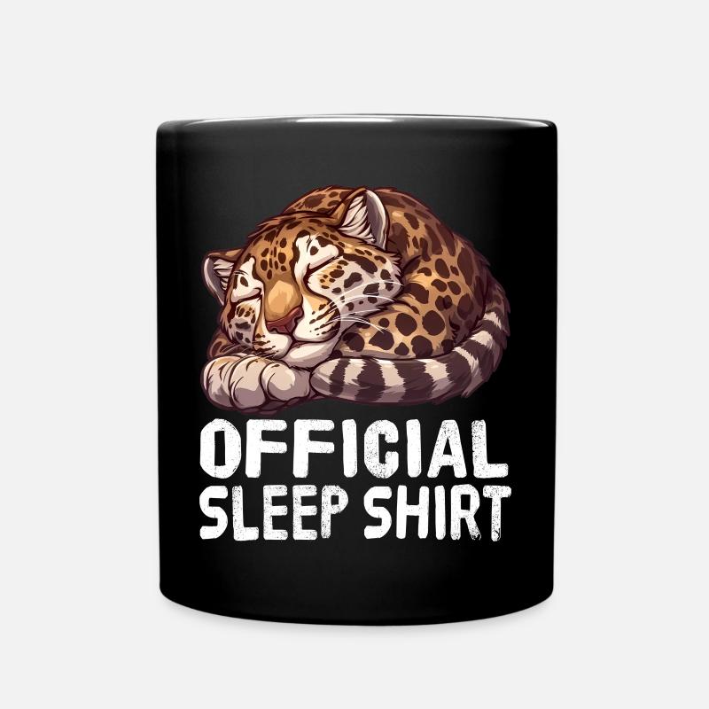 Offizielles Schlafshirt Clouded Clouded Leopard - Tasse einfarbig - Schwarz
