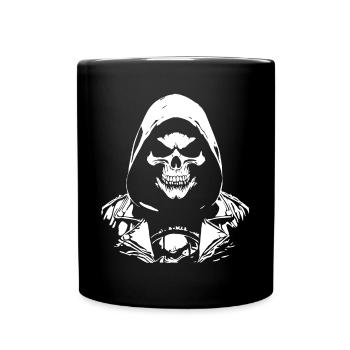 Crâne Rock and Roll | Skeleton Design Rocker - Mug uni - noir - Devant