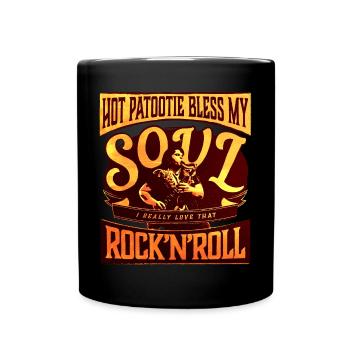 Hot Patootie bénir mon âme Eddie RHPS brun doré - Mug uni - noir - Devant