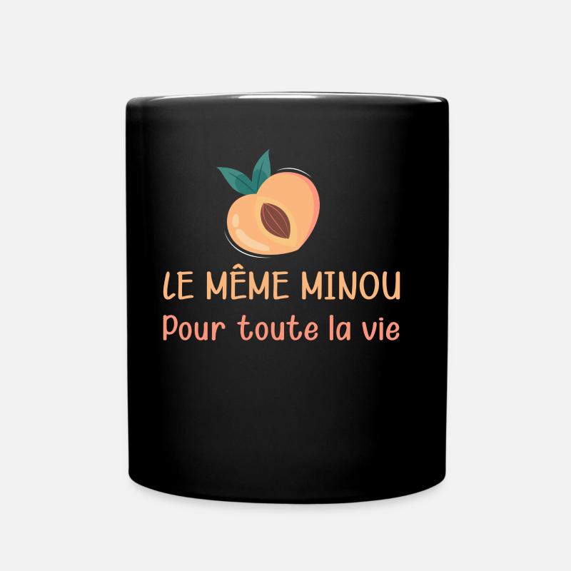 Ehe Mann Lustiger Humor EVG Foufoune Minou - Tasse einfarbig - Schwarz