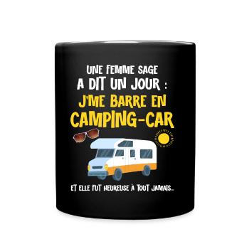 Motorhome Woman Wise Retirement I Stand Out Mom - Full Colour Mug - black - Front