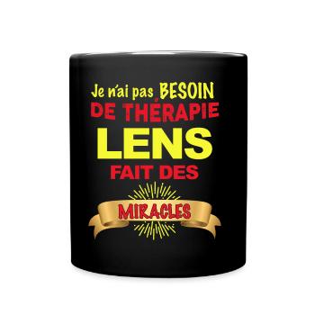 Lens Thérapie Miracle Humour Foot Homme - Mug uni - noir - Devant