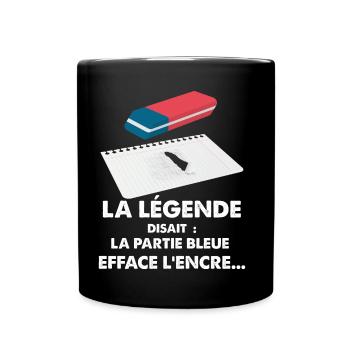 80s Vintage Humor Eraser Legend - Full Colour Mug - black - Front