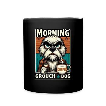 Café dès le matin - Mug uni - noir - Devant