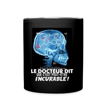 Videospiele Radio Schädel Skelett Gamer Controller - Tasse einfarbig - Schwarz - Vorne