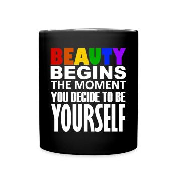 LGBTQIA+ - Tasse einfarbig - Schwarz - Vorne