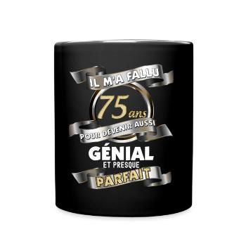 Anniversaire 45 ans Retraité Génial - Mug uni - noir - Devant