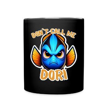 Dori en colère - Mug uni - noir - Devant