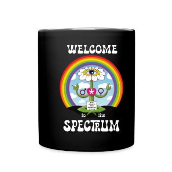 Welcome to the Spectrum - Tasse einfarbig - Schwarz - Vorne
