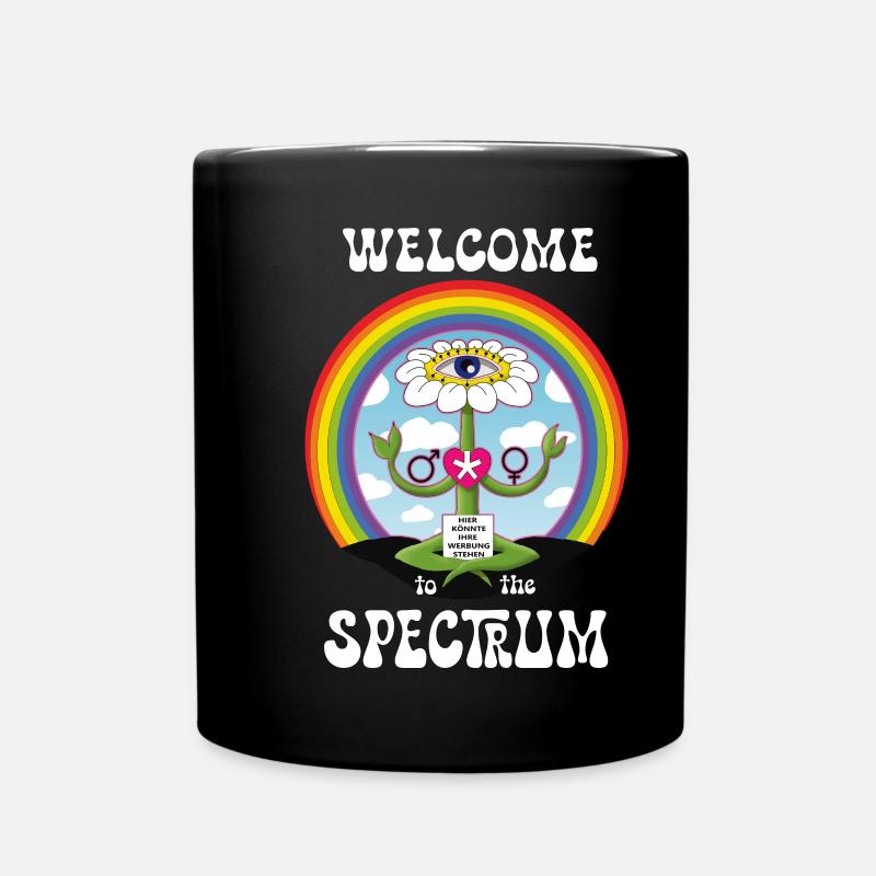 Welcome to the Spectrum - Tasse einfarbig - Schwarz