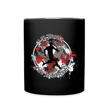 Footballer – Pure passion - Full Colour Mug - black - Front