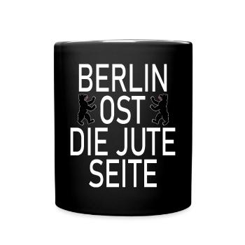 Berlin Est le côté jute Berlin Ours - Mug uni - noir - Devant