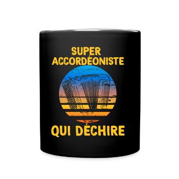 Super Accordéoniste Qui Déchire Homme Musique - Mug uni - noir - Devant