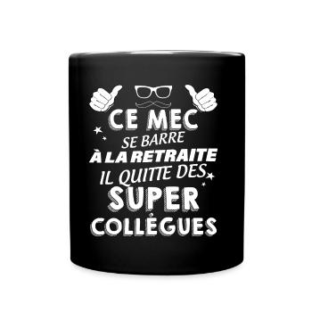 Homme Camping Car Humour Peinard Loin Des Connards - Mug uni - noir - Devant