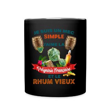 Tahiti Französisch-Polynesien Ti Punsch Alter Rum - Tasse einfarbig - Schwarz - Vorne
