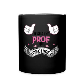 Teacher Woman End School Year Anniv Party SVT - Full Colour Mug - black - Front