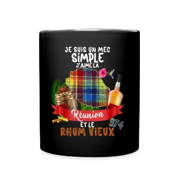 Herren Reunion Island Aperitif Alter Rum Ti Punsch - Tasse einfarbig - Schwarz - Vorne