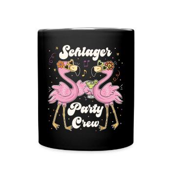 Schlager Party Crew Mädels Schlager Party - Tasse einfarbig - Schwarz - Vorne