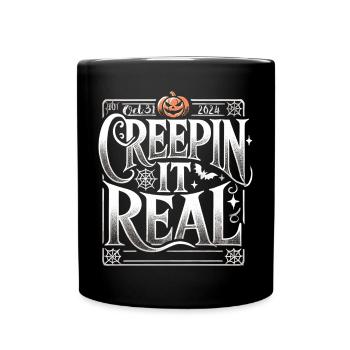 Creepin' It Real - Elegant Halloween Shirt - Full Colour Mug - black - Front