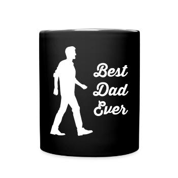 Vater - Tasse einfarbig - Schwarz - Vorne