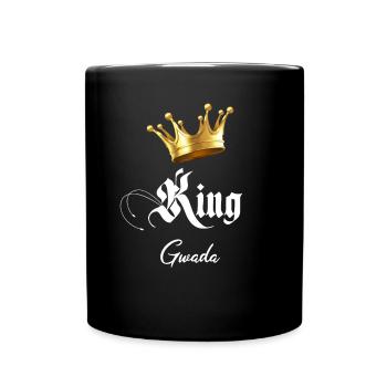 King Gwada Guadeloupe Man And Child Dad And Son - Full Colour Mug - black - Front