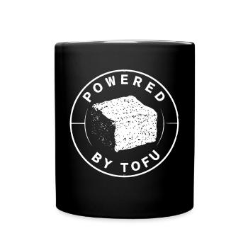 Tofu Lustiges - Tasse einfarbig - Schwarz - Vorne