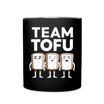 Tofu Lustiges - Tasse einfarbig - Schwarz - Vorne