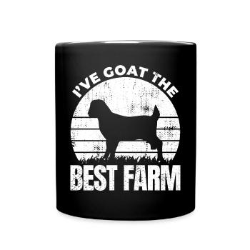 Ich habe die beste Ziegenfarm - Tasse einfarbig - Schwarz - Vorne