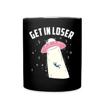 Entrez dans le perdant - Mug uni - noir - Devant