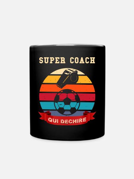 Supertrainer, der den Humor im Fußball zerreißt - Tasse einfarbig - Schwarz