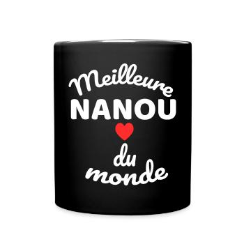 Heart and Solidarity Messaging - Full Colour Mug - black - Front