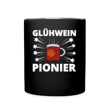 Mulled wine pioneer - Full Colour Mug - black - Front