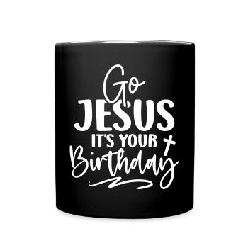 Jésus Dieu Bible Église Foi chrétienne Croire - Mug uni - noir - Devant