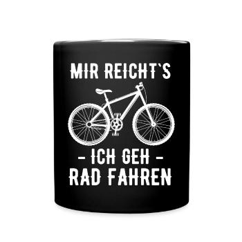 Vélo VTT Vélo de route E-Bike Cycliste - Mug uni - noir - Devant