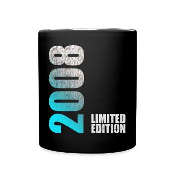 16ème anniversaire garçon fille 16 ans 2008 - Mug uni - noir - Devant