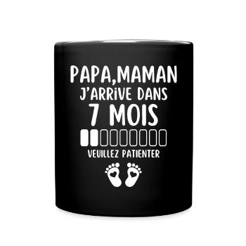 Birth, Intended Parents, Baby on Board, Pregnancy - Full Colour Mug - black - Front