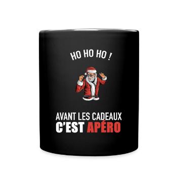 pull moche noël humour idée cadeau vêtement - Mug uni - noir - Devant