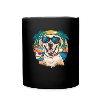 Mignon Labrador Retriever - Mug uni - noir - Devant
