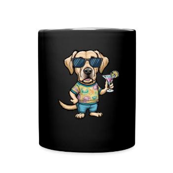 Mignon Labrador Retriever - Mug uni - noir - Devant