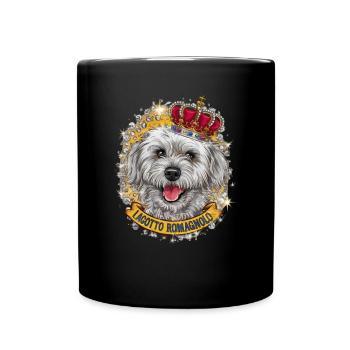 Lagotto Romagnolo with crown - Full Colour Mug - black - Front