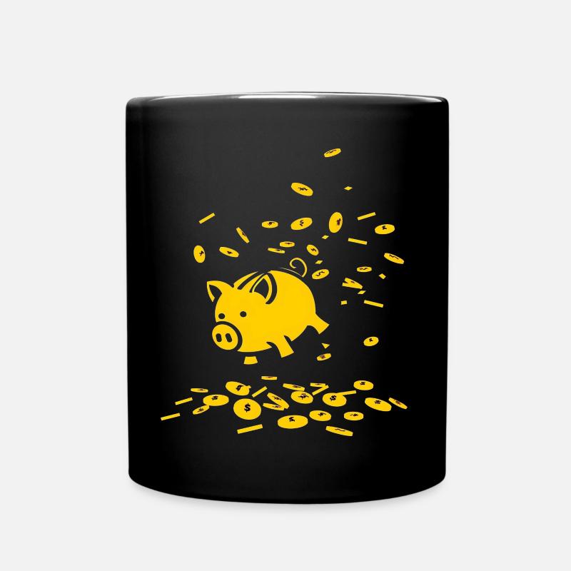Tirelire Fortune - Mug uni - noir