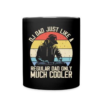 Disc Jockey Dad Like A Regular DJ Father - Full Colour Mug - black - Front