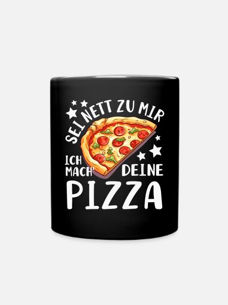 PIzza Bäcker Pizzaiolo - Tasse einfarbig - Schwarz