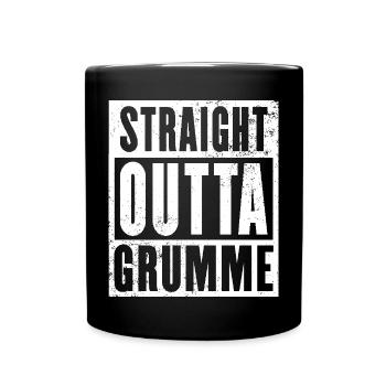 Straight outta Bochum Grumme hell Ruhrgebiet - Tasse einfarbig - Schwarz - Vorne