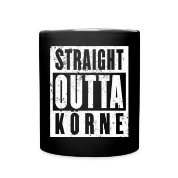 Körne, Ruhrgebiet, Ruhrpott, Dortmund Körne - Tasse einfarbig - Schwarz - Vorne