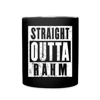 Rahm, Ruhrgebiet, Ruhrpott, Dortmund Rahm - Tasse einfarbig - Schwarz - Vorne