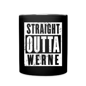 Werne, Ruhrgebiet, Ruhrpott, Bochum Werne - Tasse einfarbig - Schwarz - Vorne