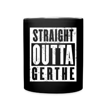 Gerthe, Ruhrgebiet, Ruhrpott, Bochum-Gerthe - Tasse einfarbig - Schwarz - Vorne