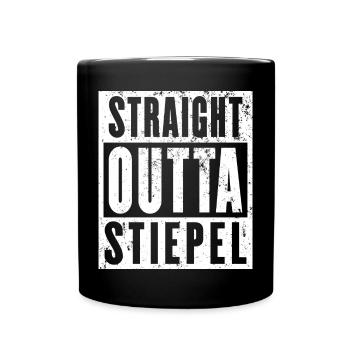 Stiepel, Ruhrgebiet, Ruhrpott, Bochum-Stiepel - Tasse einfarbig - Schwarz - Vorne